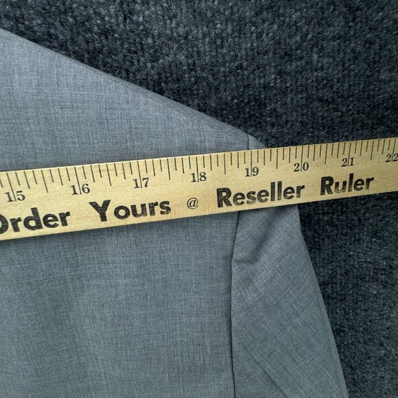**SOLD**Theory Suit Mens Jacket 44R Pants 38W 2PC Gray Wool Blend XYLO - Picture 8 of 15